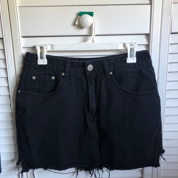 Black Denim Skirt - Picture 5 of 5